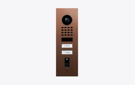 DOORBIRD D1102FV IP-Video-Türstation UP (423872318) 2-fach, Fingerprint 50 | bronze-optik