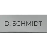 DOORBIRD D21x Namensschild (423863002) mit individueller Gravur (max. 15 Zeichen) | Chrom-Optik