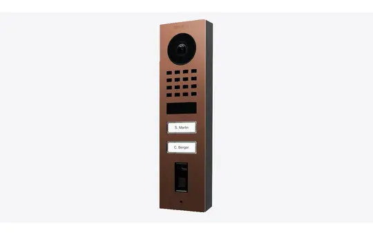 DOORBIRD D1102FV IP-Video-Türstation AP (423872271) 2-fach, Fingerprint 50 | bronze-optik