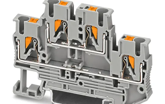 PHOENIX 3210567 Doppelstockklemme PTTB Standard | grau | 2,5 mm²