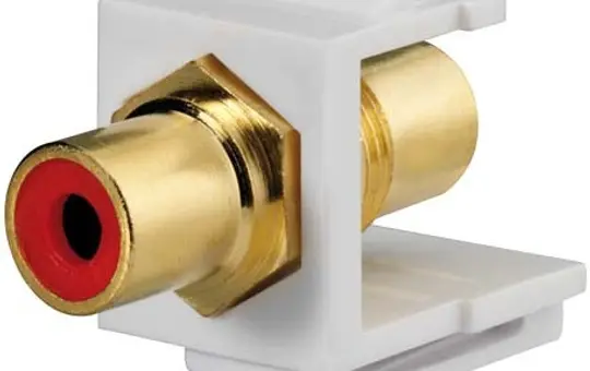 RUTENBECK 17000604 Kommunikationsadapter KMK-Cinch Cinch-Buchse | reinweiß