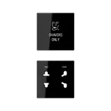 JUNG SOA7522SWPL Abdeckung Rasiersteckdose Serie A Duroplast | schwarz