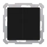 MDT RF-TAL55B206.01S KNX-RF+Taster Light 55 Basic Secure 2-fach, neutral | schwarz matt