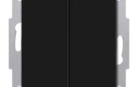 MDT RF-TAL55B206.01S KNX-RF+Taster Light 55 Basic Secure 2-fach, neutral | schwarz matt