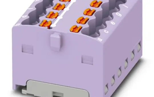 PHOENIX 3002785 Verteilerblock PTFIX 12-fach | violett | 1,5 mm²
