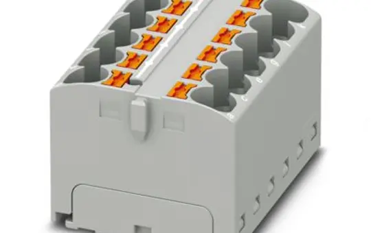 PHOENIX 3273812 Verteilerblock PTFIX 12-fach | grau | 4 mm²