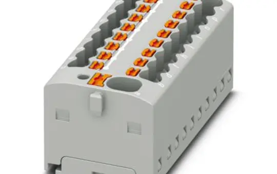 PHOENIX 1047418 Verteilerblock PTFIX 19-fach | grau | 1,5 mm²