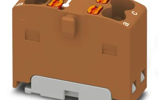 PHOENIX 1046614 Verteilerblock PTFIX 4-fach | braun | 1,5 mm²