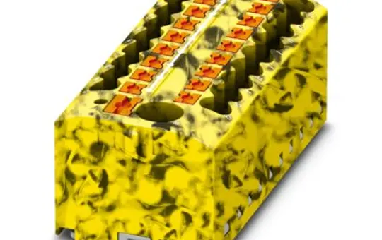 PHOENIX 3273394 Verteilerblock PTFIX 19-fach | schwarz/gelb | 2,5 mm²