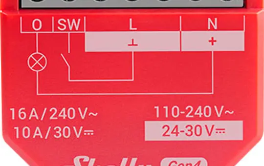 SHELLY 1PM Gen4 Multiprotokoll-Schaltaktor UP 1-fach, Strommessung