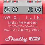 SHELLY 1PM Mini Gen4 Multiprotokoll-Schaltaktor UP 1-fach, Mini, Strommessung