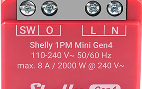 SHELLY 1PM Mini Gen4 Multiprotokoll-Schaltaktor UP 1-fach, Mini, Strommessung