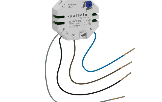 MÜLLER 873 030 led UP-Dimmer 230 V, 50-60 Hz, für LED Lasten: 4-100/350 W