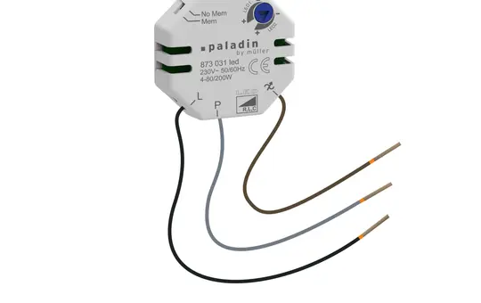 MÜLLER 873 031 led UP-Dimmer 230 V, 50-60 Hz, Anschluss ohne Neutralleiter