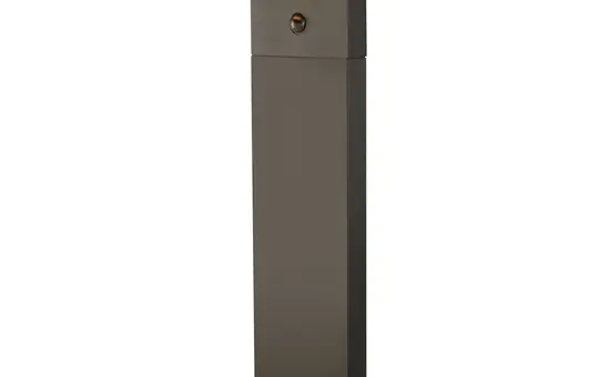 SLV 1008727 Outdoor Stehleuchte POLE 70 ORDI II eckig, 9,5 W, 2200/3000 K, Sensor | schwarz