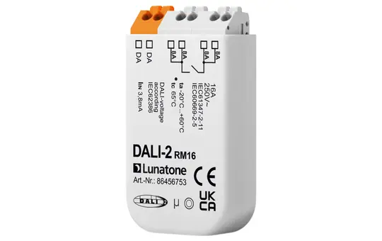 LUNATONE 86456753 DALI-2 Relais und Schaltaktor Doseneinbau RM16, Schließer