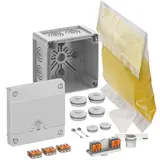 SPELSBERG Abox Pro XT SLK-4² Abzweigkasten IP68 mit schraubenlosen Klemmen, bodenfixiert | grau | 4 mm²