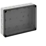 SPELSBERG TK PC 2518-6f-tm Leergehäuse TK 254x180x63 mm, Polycarbonat, Ausschlagmembranen | grau/transparent