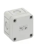 SPELSBERG TK PC 77-6-m Leergehäuse TK 65x65x57 mm, Polycarbonat, Ausschlagmembranen | grau
