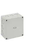 SPELSBERG TK PS 1313-7-m Leergehäuse TK 130x130x75 mm, Polycarbonat, Ausschlagmembranen | grau