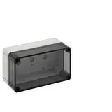 SPELSBERG TK PS 1809-8-to Leergehäuse TK 180x94x81 mm, Polycarbonat | grau/transparent