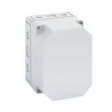 SPELSBERG TK PS 1813-13f-m Leergehäuse TK 180x130x137 mm, Polystyrol, Ausschlagmembranen | grau