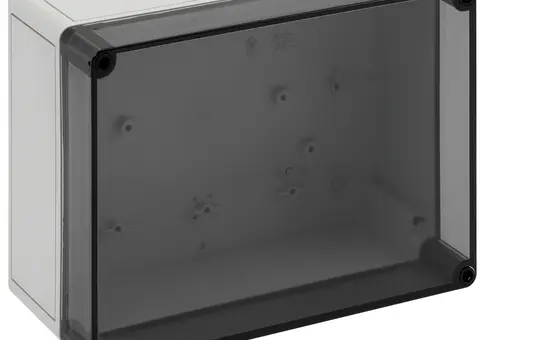 SPELSBERG TK PS 2518-11-to Leergehäuse TK 254x180x111 mm, Polystyrol | grau/transparent