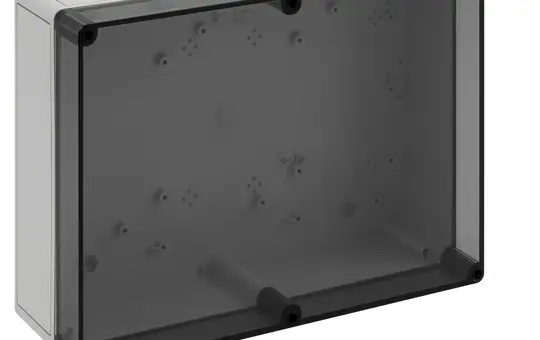 SPELSBERG TK PS 3625-11-to Leergehäuse TK 361x254x111 mm, Polystyrol | grau/transparent