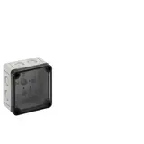 SPELSBERG TK PS 99-6-tm Leergehäuse TK 94x94x57 mm, Polystyrol, Ausschlagmembranen | grau/transparent