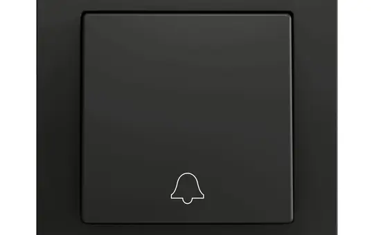 ZENNIO ZS55CSOFT11DA beschr. Tasterabdeckung ZS55 1-fach, Klingel | schwarz