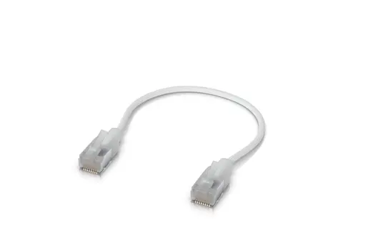 UBIQUITI UniFi Etherlighting-Patchkabel C6A-0.15M-W Cat. 6A | weiß | 0,15 m