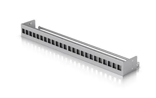 UBIQUITI UniFi Keystone-Patchpanel unbestückt 24-Port | alu gebürstet