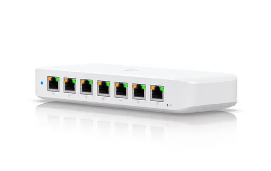 UBIQUITI UniFi USW-Ultra PoE Netzwerkswitch (1 GbE) 8-Port (7xPoE+), 42 W PoE++ input
