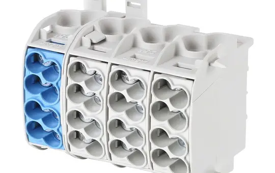 F-TRONIC 7110235 Hauptleitungsabzweigklemme 25mm² 4-polig | grau/blau