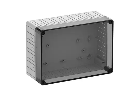 SPELSBERG TKS 2518-11-to Leergehäuse TK 254x180x111 mm, Polycarbonat | grau/transparent