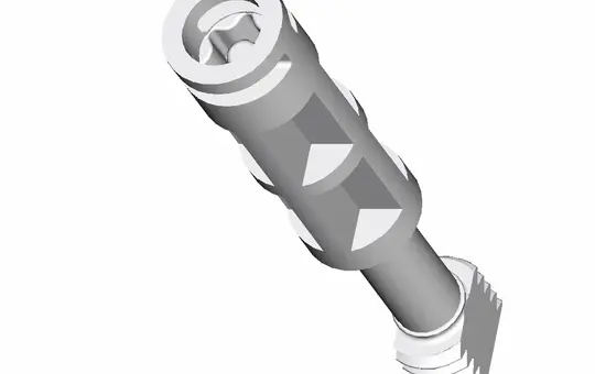 SPELSBERG TK DS-lg/g/T40 Deckelschraube T40 | lichtgrau | 58 mm