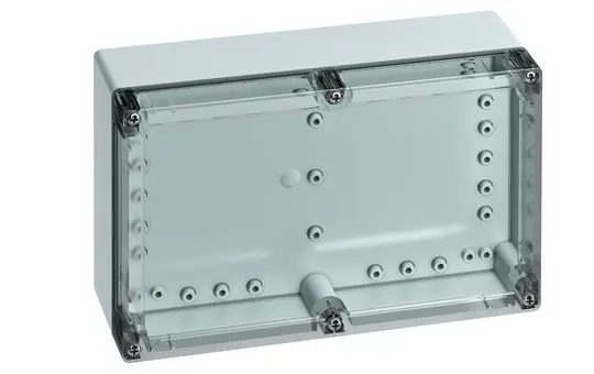 SPELSBERG TG PC 2516-9-to Leergehäuse TG 252x162x90 mm, Polycarbonat | grau/transparent