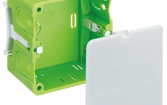 SPELSBERG KAD 42 K2 gn Kanaleinbaudose GEWISS 1-fach, Deckel | grün | 71x71mm