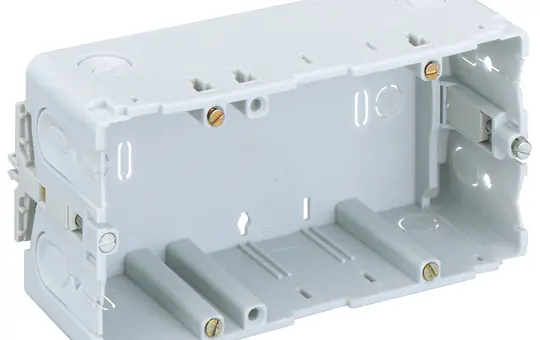 SPELSBERG KD 2 70/55 K3 gr Kanaleinbaudose KLEINHUIS 2-fach | grau | 71x142 mm