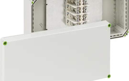 SPELSBERG Abox-i 2400-240²/4 Abzweigkasten mit Schraubkl. 4-polig, Spezialklemmen | grau | 240 mm²