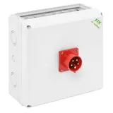 SPELSBERG STK-Z E16 Steckdosenkombination IP44 1xCEE-Gerätestecker 16A | grau