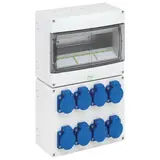 SPELSBERG STV 1208-S Steckdosenkombination IP44 8xSCHUKO-Steckdosen | grau