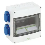 SPELSBERG STV 904-S Steckdosenkombination IP44 4xSCHUKO-Steckdosen | grau