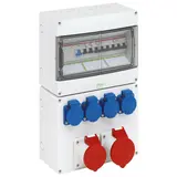 SPELSBERG STV 1224-K Steckdosenkombination best. IP44 4xSCHUKO-Steckdosen,1xCEE-Steckdose 16A/32A | grau