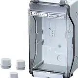 HENSEL KG9001 KG-Leergehäuse 253x136 mm | grau/transparent | 115 mm