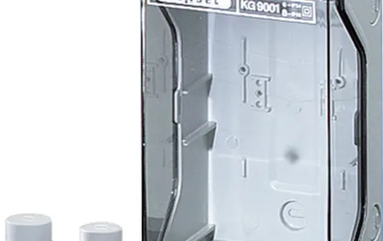 HENSEL KG9001 KG-Leergehäuse 253x136 mm | grau/transparent | 115 mm