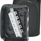 HENSEL DK1010B Kabelabzweigkasten mit Klemmen Serie DK 130x180x77 mm | schwarz | 10 mm²