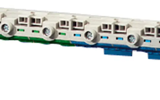 HENSEL KVFC18 PE- und N-Klemme für Kleinverteiler mit 18 TE | 4x25 mm²