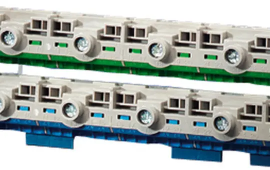 HENSEL KVFC24 PE- und N-Klemme für Kleinverteiler mit 12 TE | 6x25 mm²