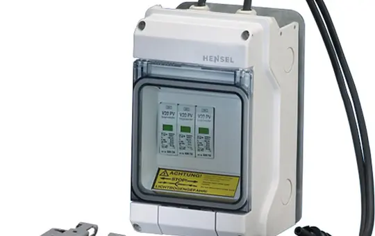 HENSEL KVPV1211 PV-Generatoranschlusskasten Typ 2 1xDC-Überspannungsableiter